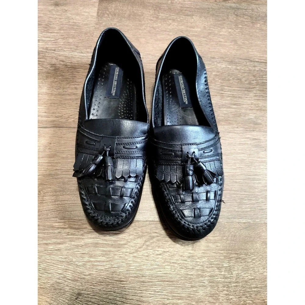 Lot of 3 Men's‎ Black Shoes Dockers,Pronto Uomo,Giorgio Brutini size 10 &11